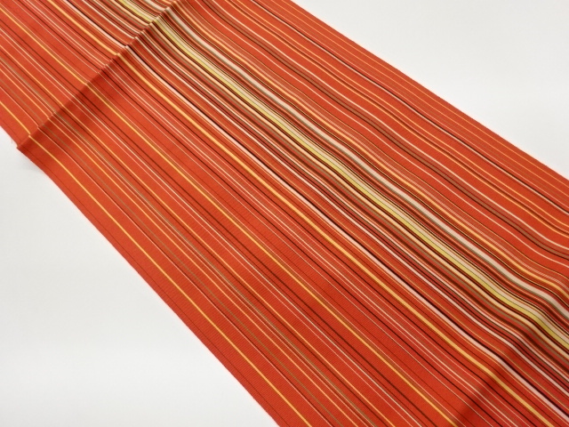 縞模様織出し名古屋帯